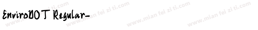 EnviroDOT Regular字体转换